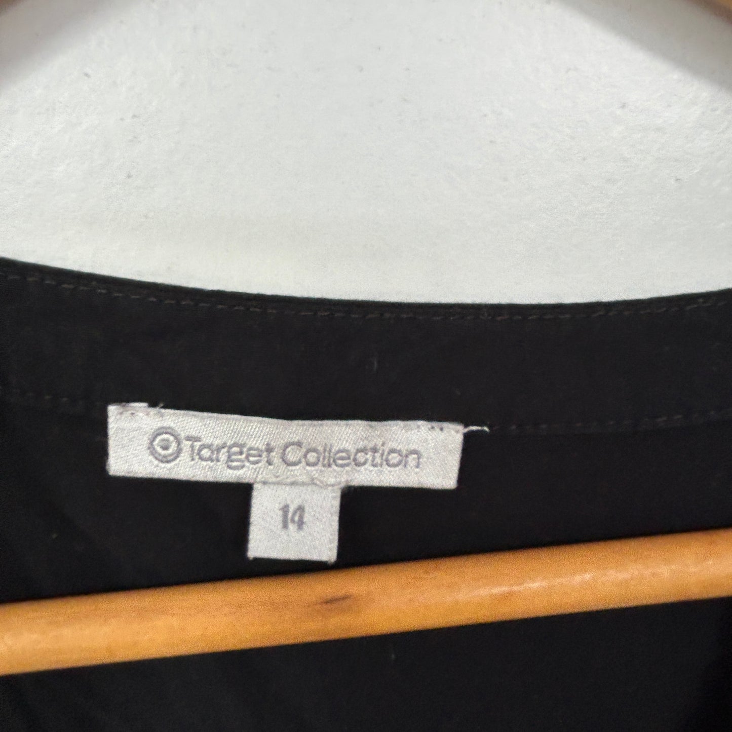 Target Corchet Trim Black Dress - Size 14