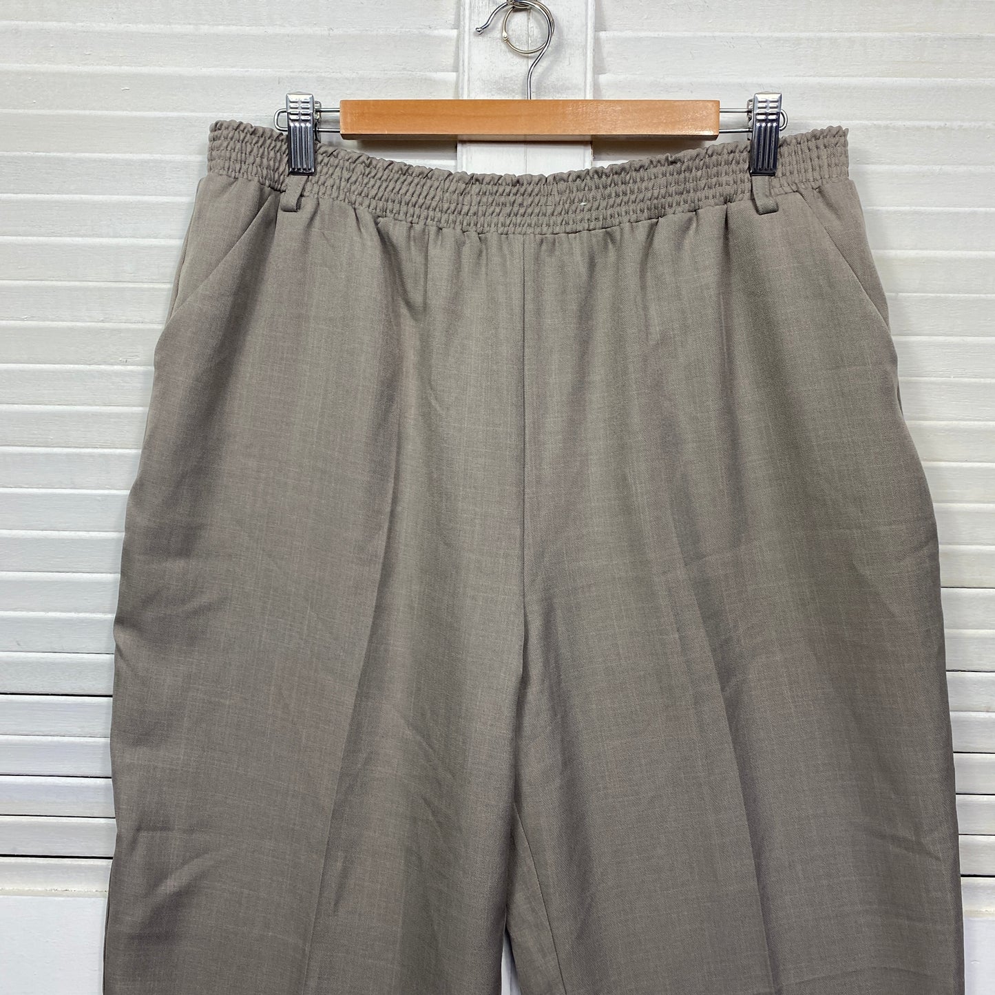 Millers Pants Size 18 Plus Grey Elastic Waist Pockets