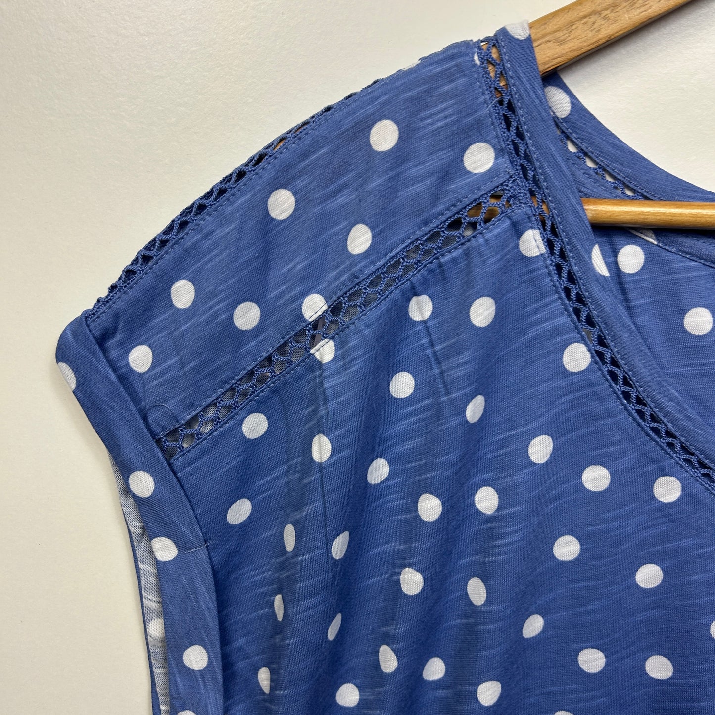 Millers Blue Dot Casual Top - Size 16
