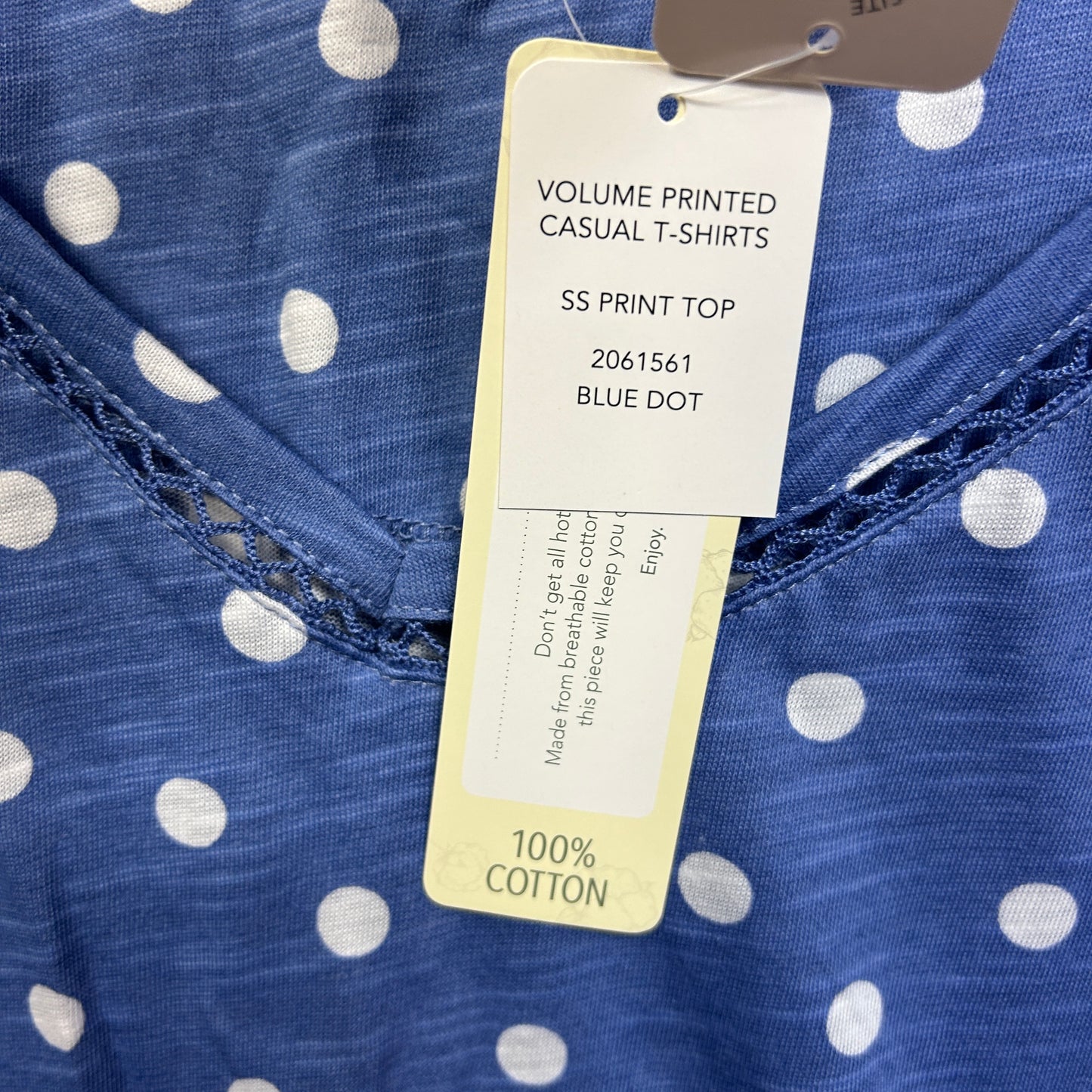 Millers Blue Dot Casual Top - Size 20