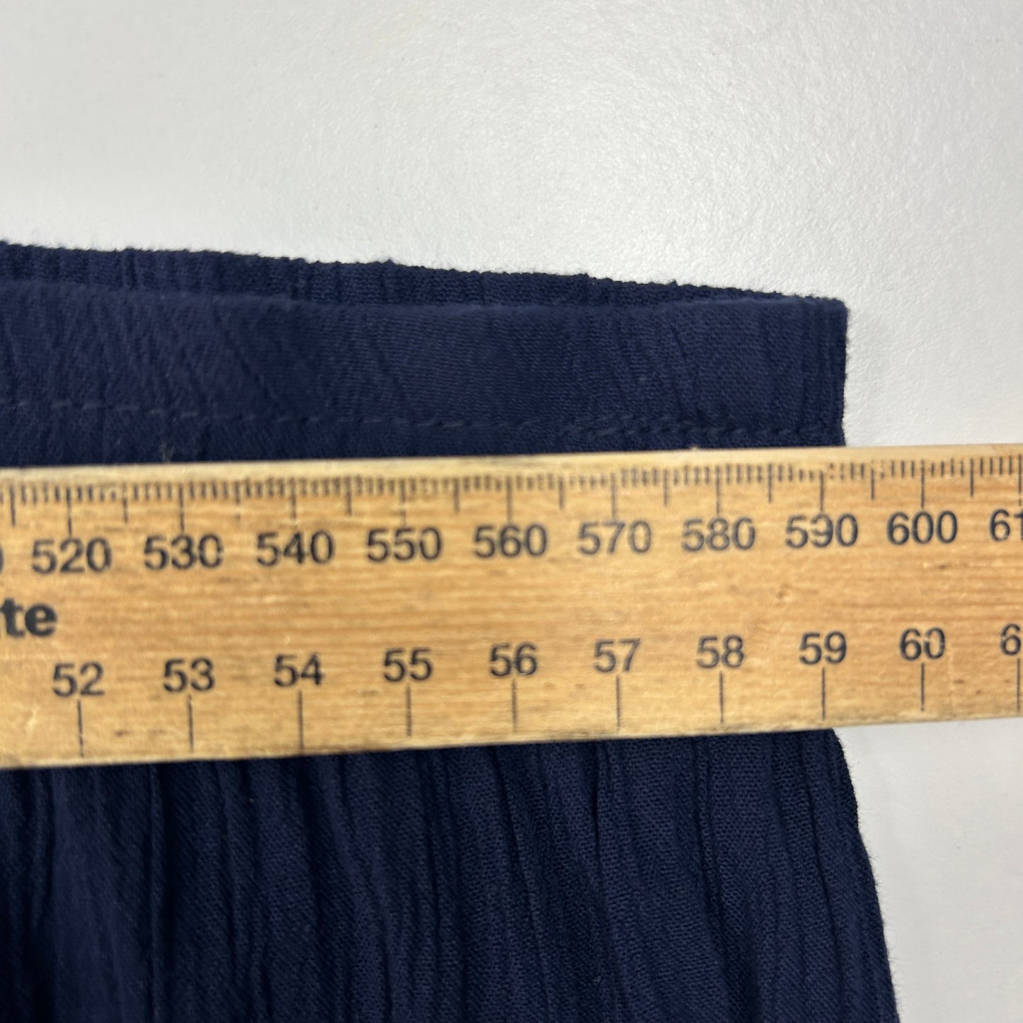 Autograph Navy Cheesecloth Shorts - Size 20