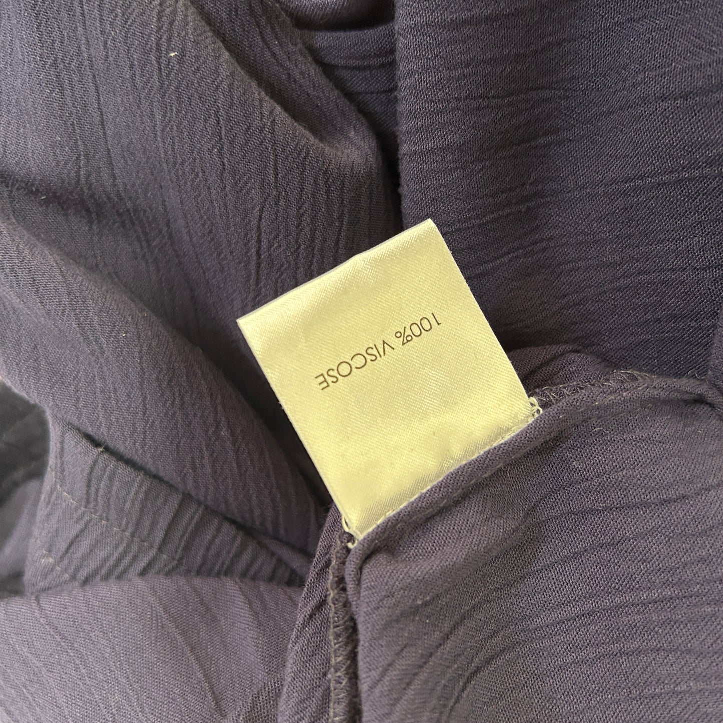 Autograph Navy Cheesecloth Shorts - Size 20