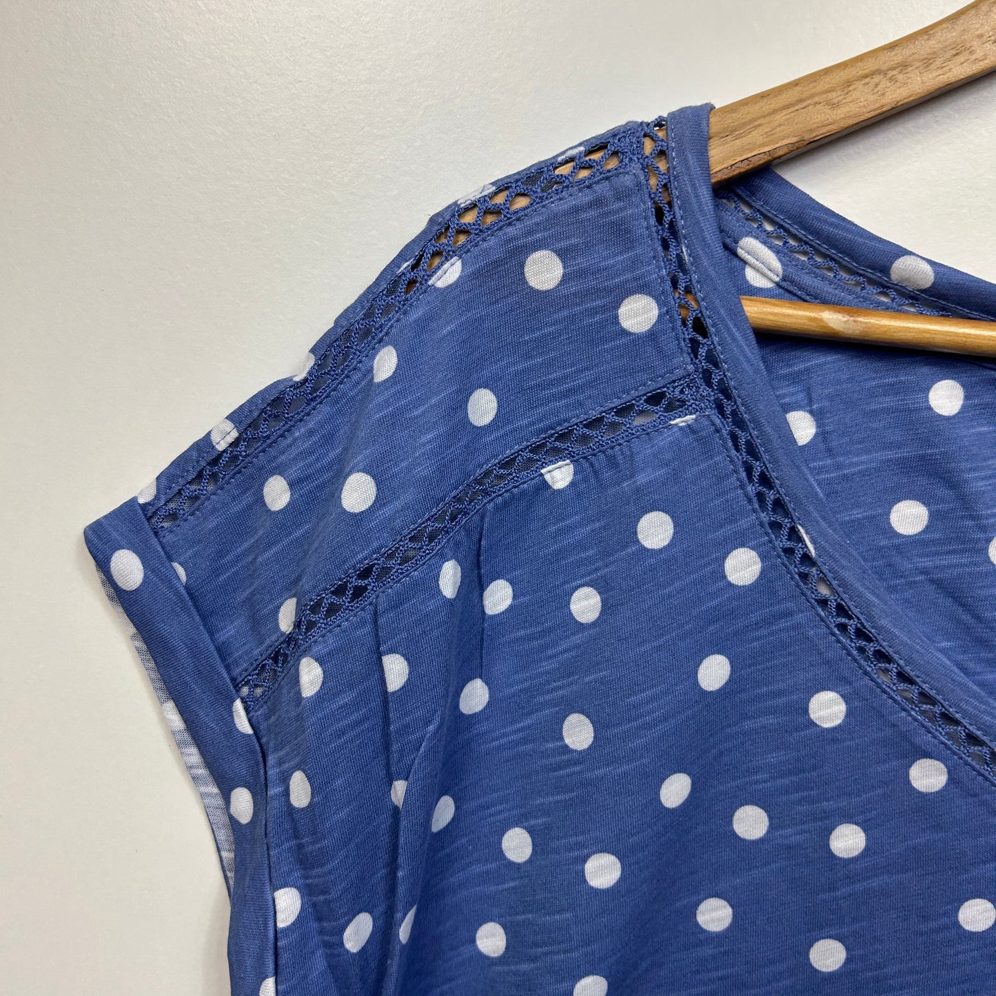 Millers Blue Dot Casual Top - Size 18