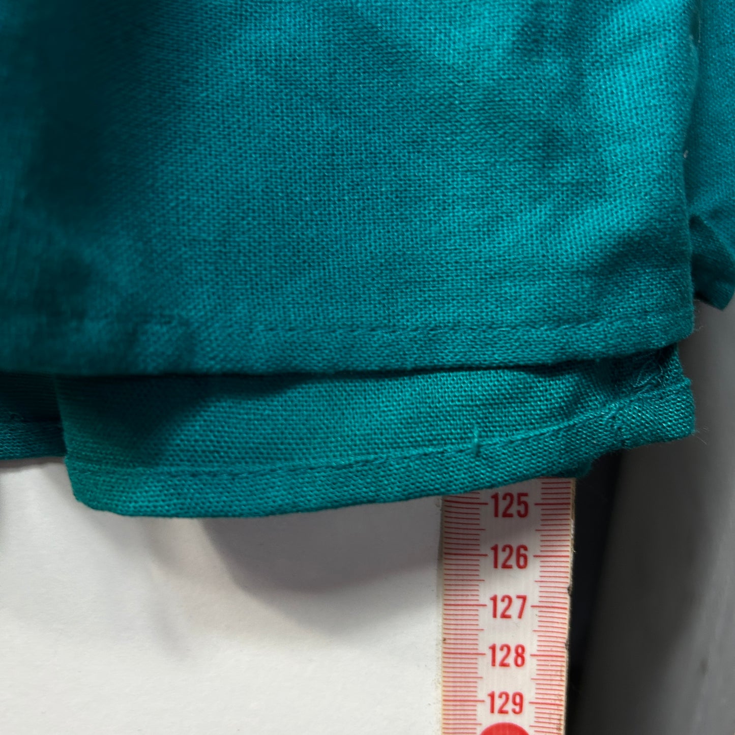 Autograph Teal Tiered Maxi Linen Dress - Size 28