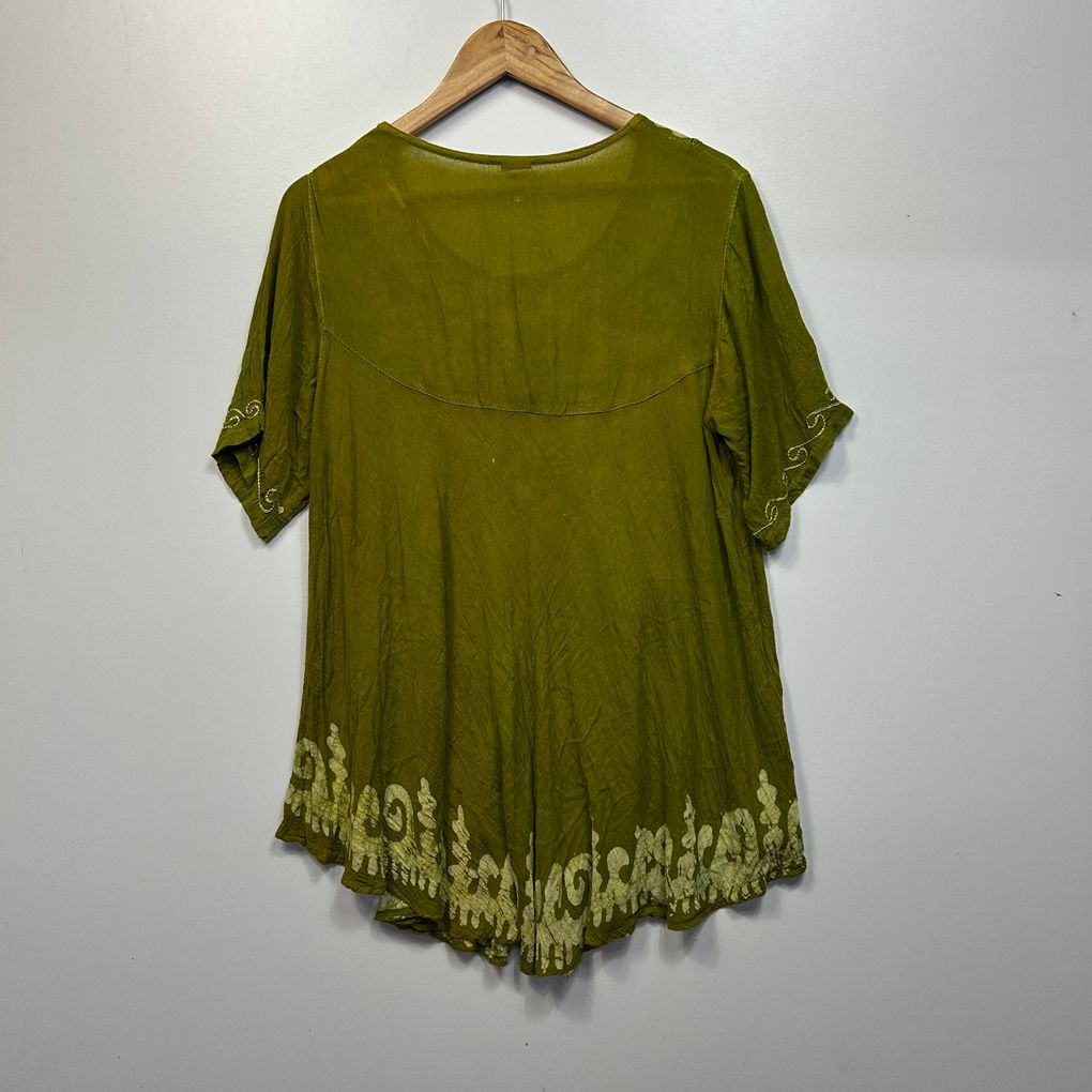 Boho Green Top - One Size