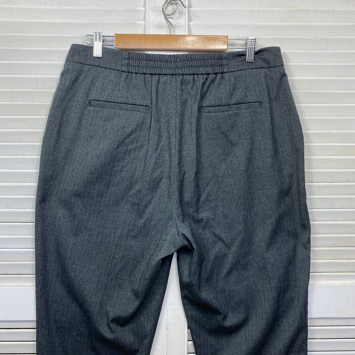 Preview Pants Size 14 Grey Drawstring Pockets Office