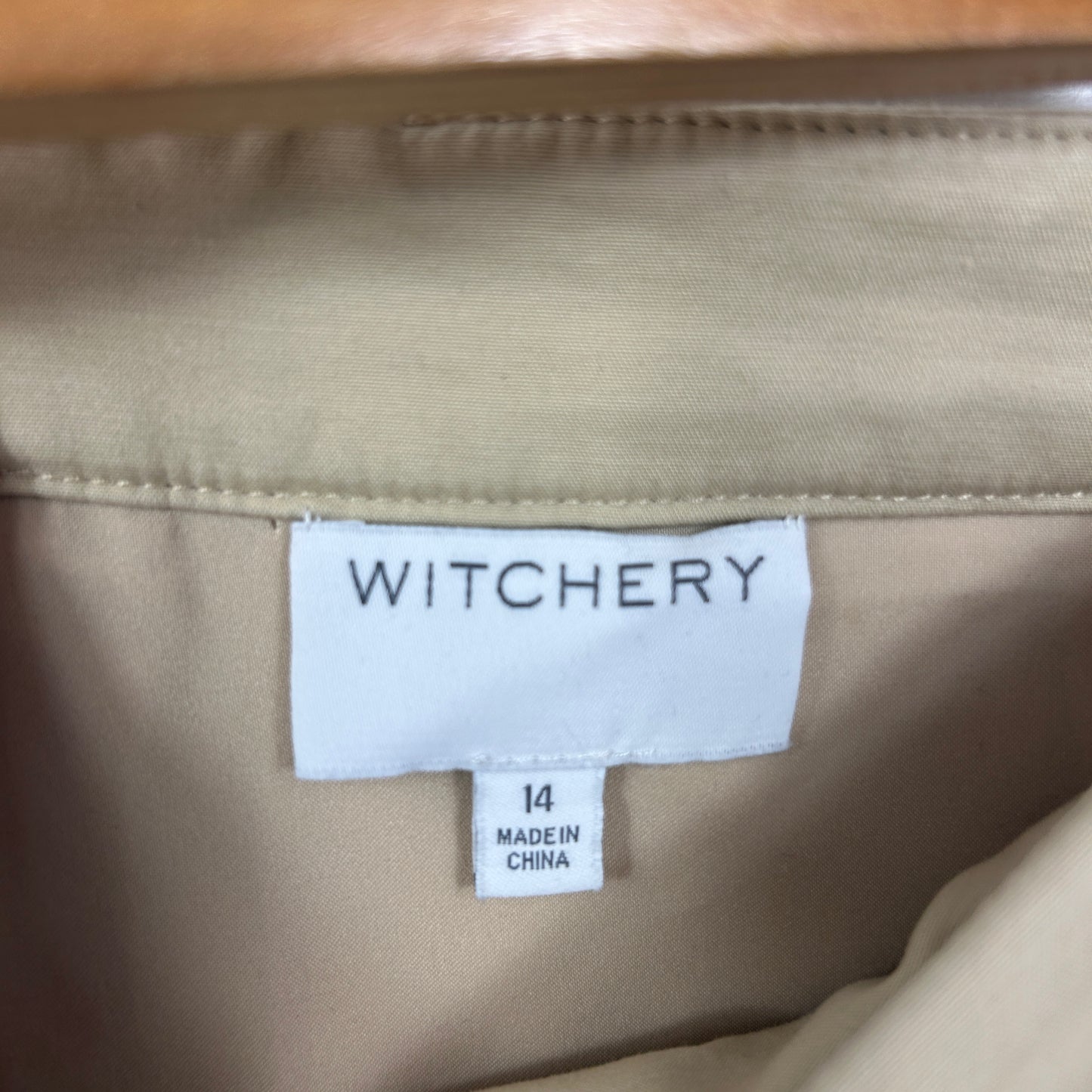 Witchery Beige Skirt - Size 14