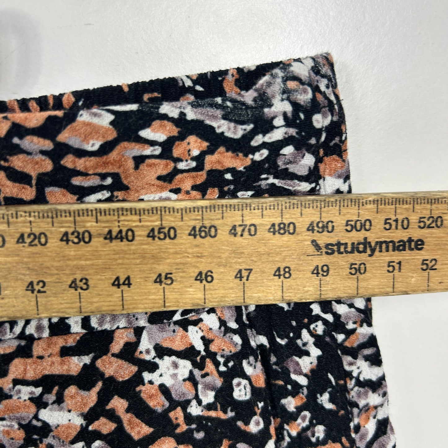 Katies Black Brown Abstract Print Pants - Size 18