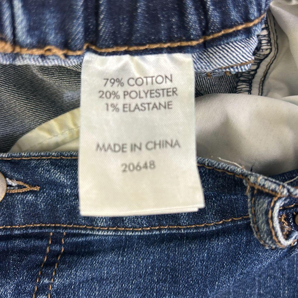 Suzanne Grae Denim Blue Cotton Cropped Pants - Size 18
