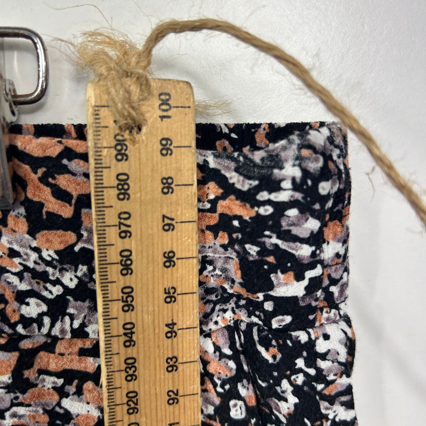 Katies Black Brown Abstract Print Pants - Size 18