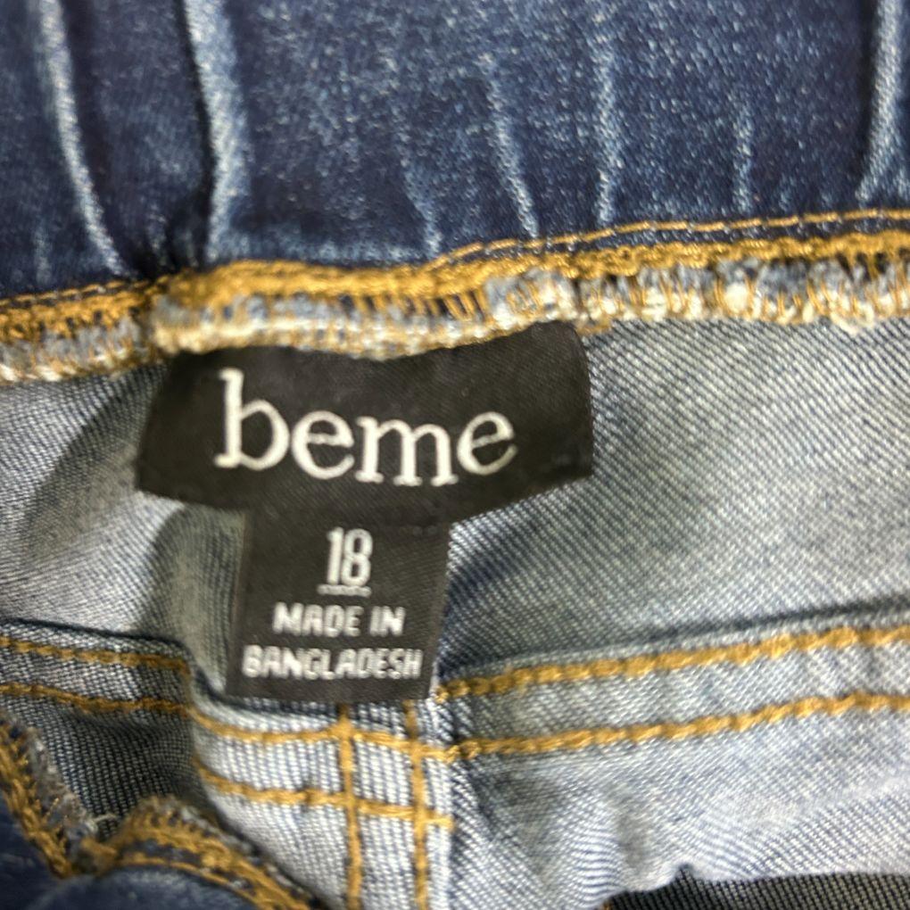 Beme Dark Blue Cotton Denim Jeans - Size 18