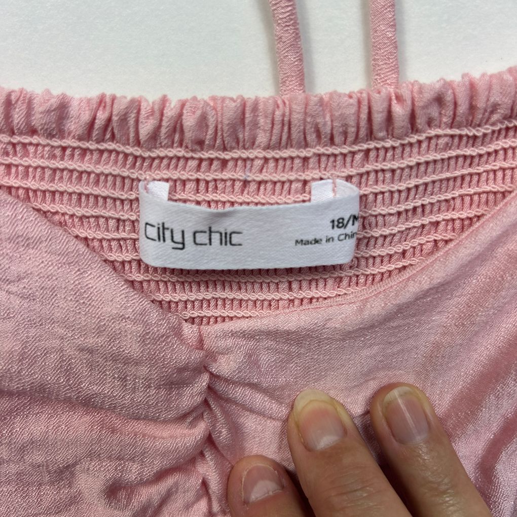 City Chic Pink Dress - Size 18