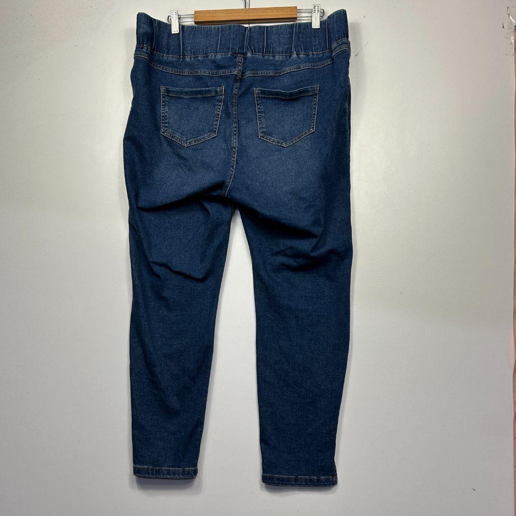 Beme Dark Blue Cotton Denim Jeans - Size 18