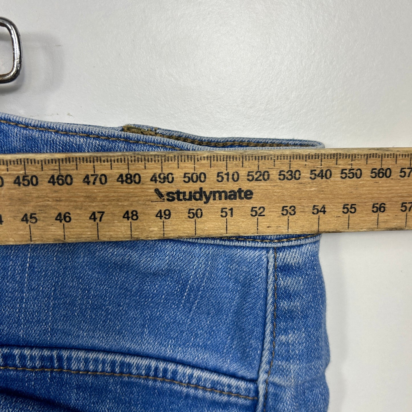 Rockmans Blue Denim Skirt - Size 18