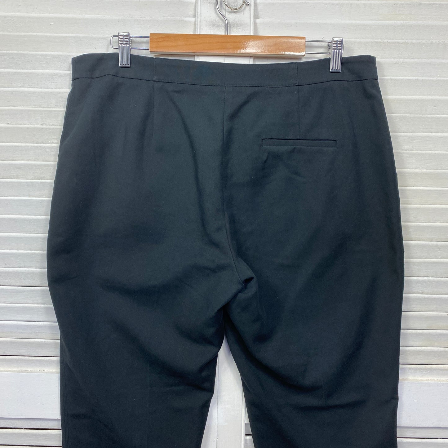 Veronika Maine Pants Size 14 Black Pockets Office