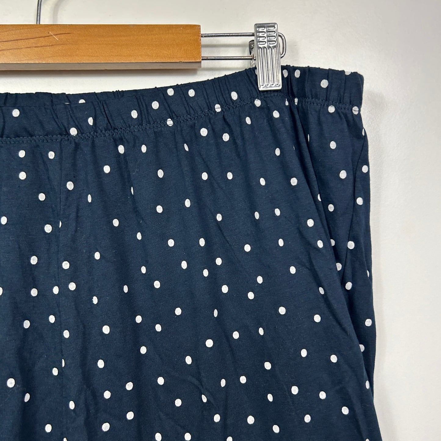 Anko Navy Polka Dot Sleep Pants - Size 18
