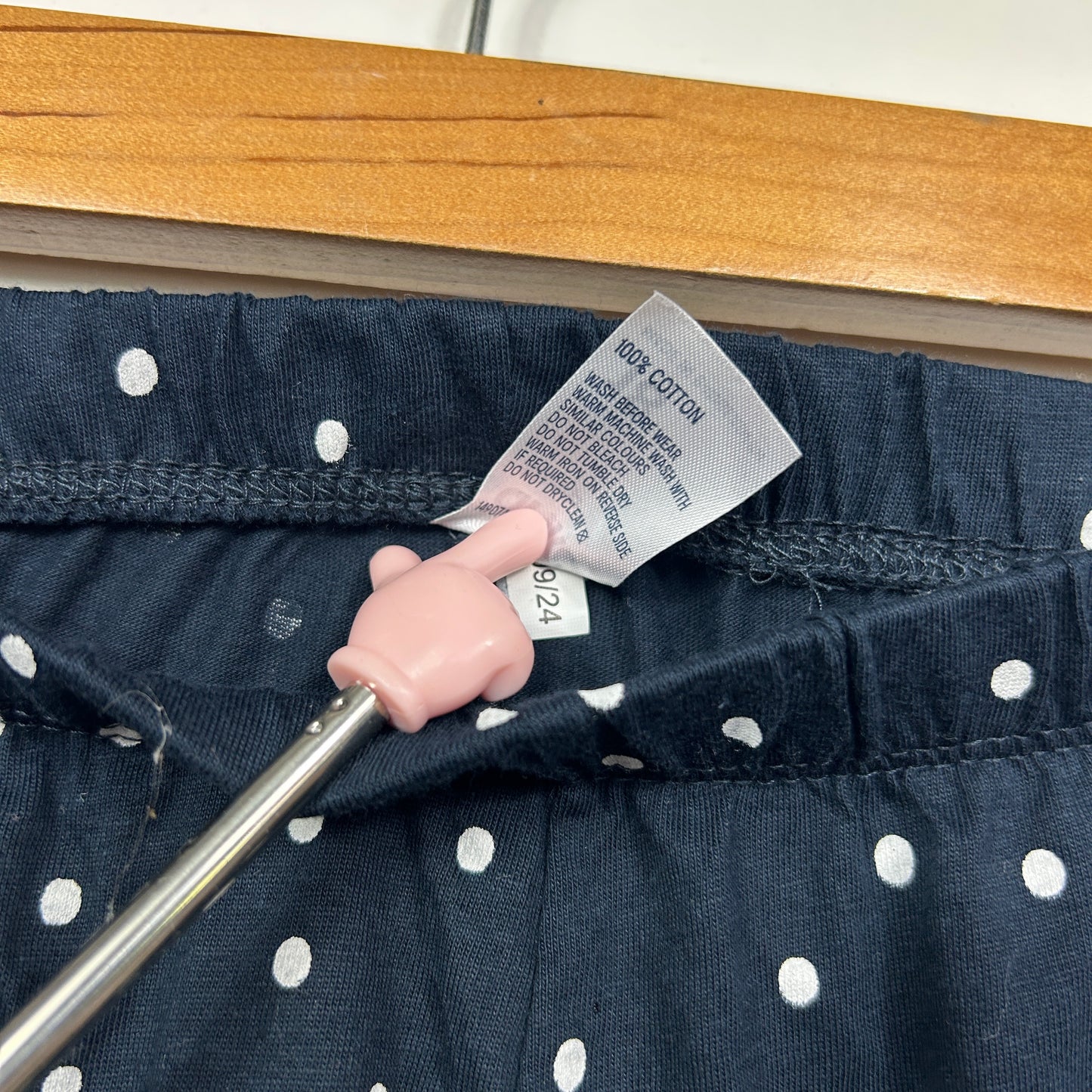 Anko Navy Polka Dot Sleep Pants - Size 18