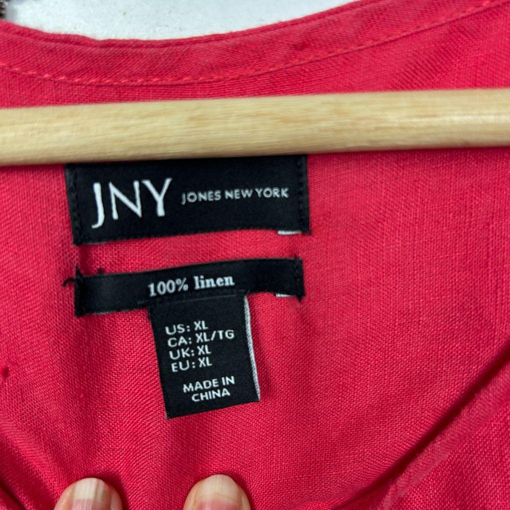 Jones New York Red Linen Top - Size XL