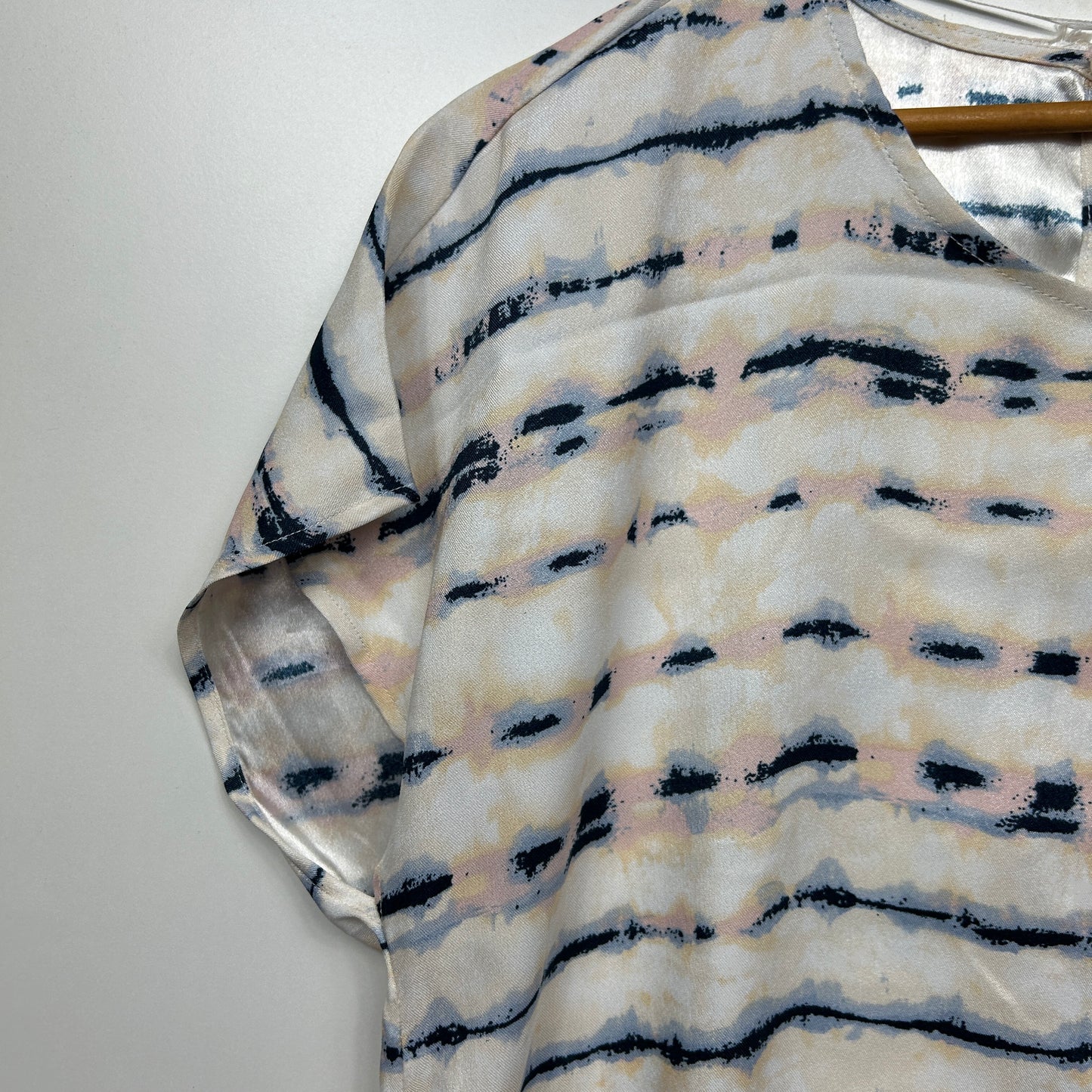 Rockmans Top Size 16 Multicoloured Short Sleeve