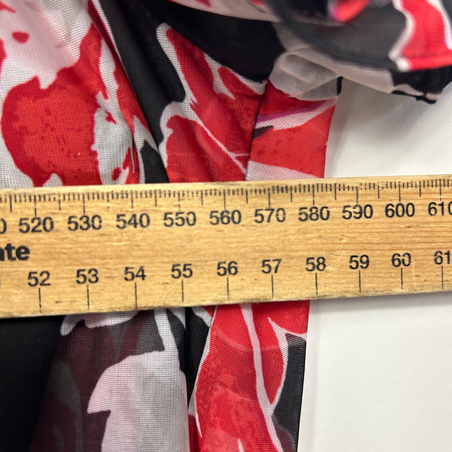 Millers Black Red Floral Print Top - Size 20