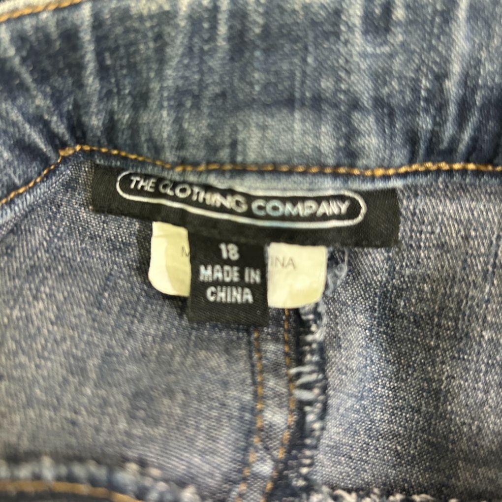 The Clothing Company Blue Cotton Denim Skirt - Size 16