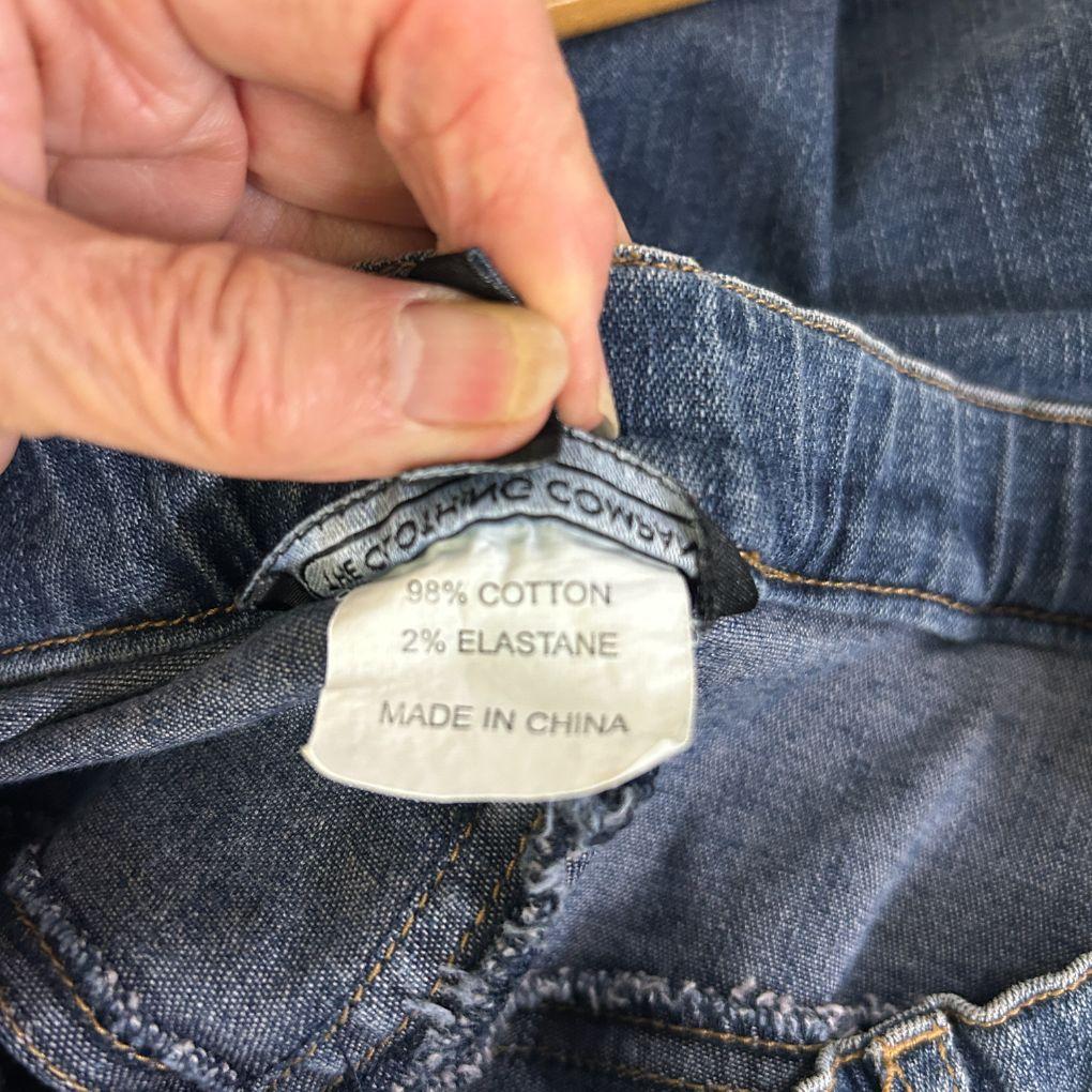 The Clothing Company Blue Cotton Denim Skirt - Size 16