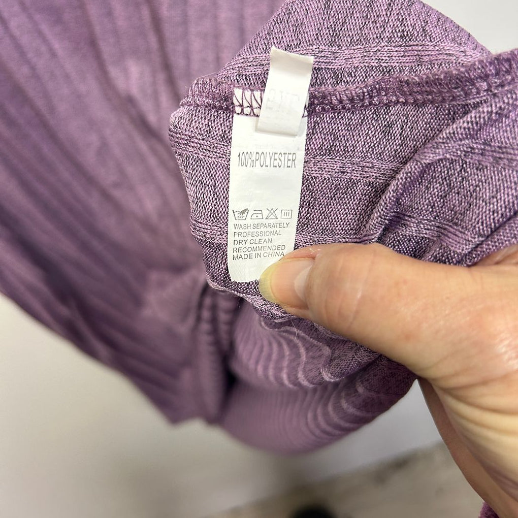Mauve Ribbed Dress - Size 5XL