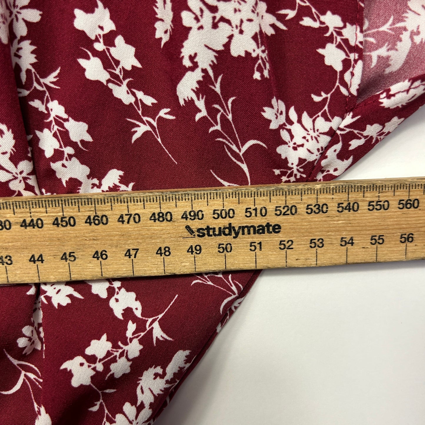 Bird Keepers Dress Size 18 Maroon Floral Long Sleeve Birdsnest