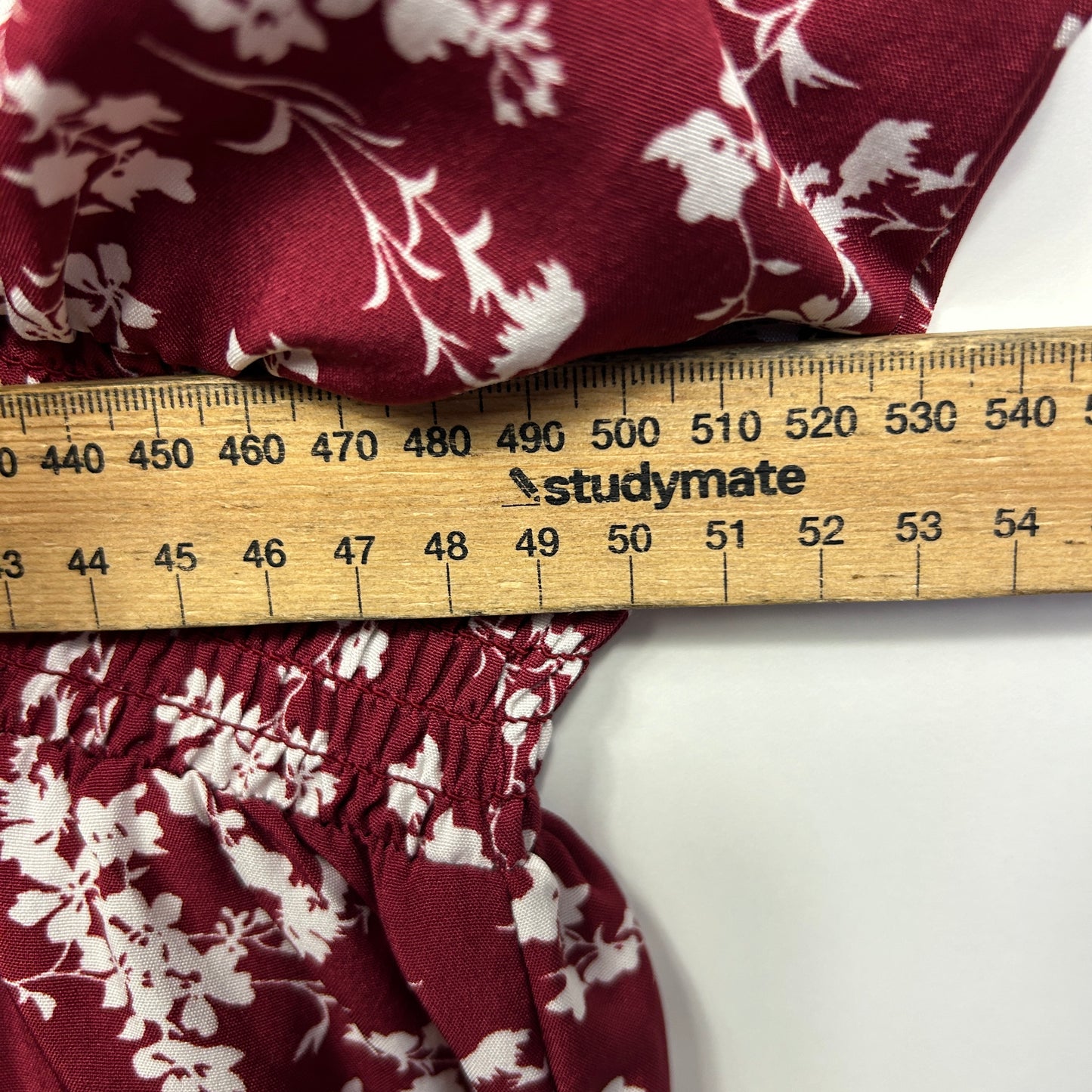 Bird Keepers Dress Size 18 Maroon Floral Long Sleeve Birdsnest