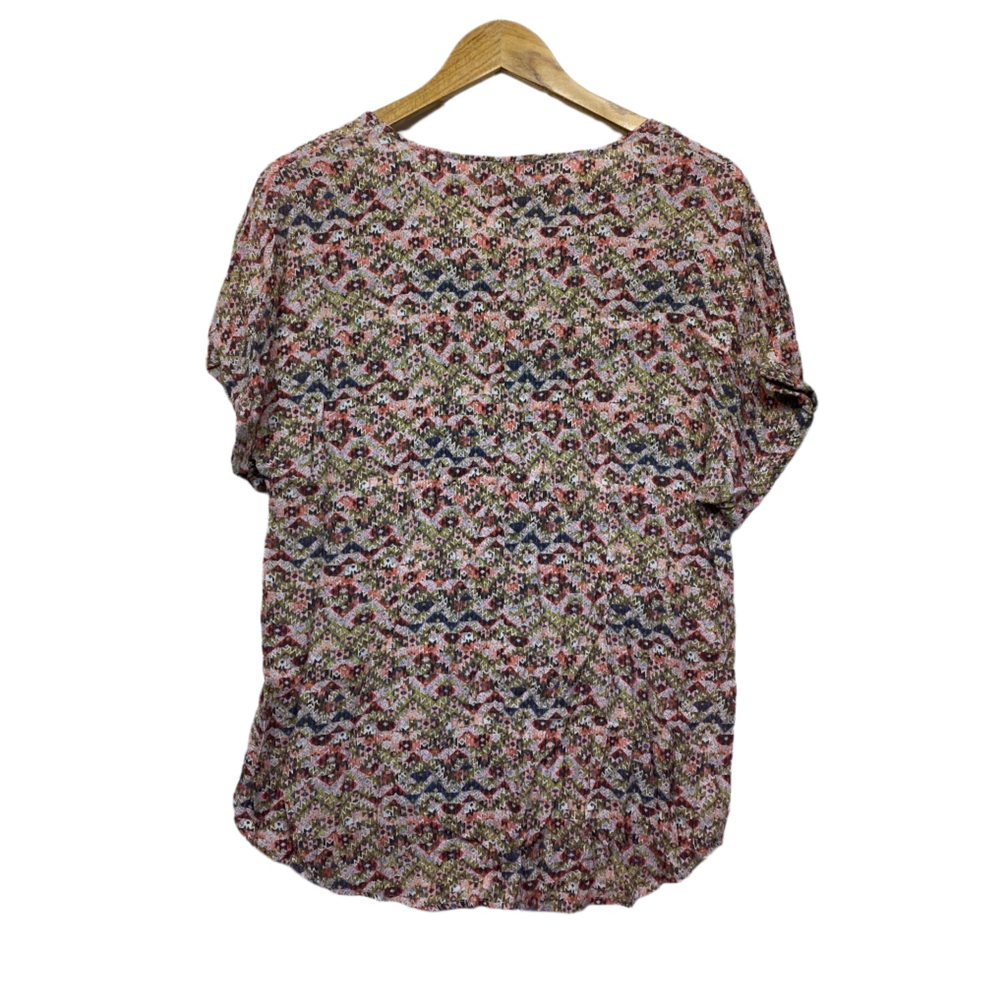 Diana Ferrari Top Size 14 Short Sleeve Multicoloured