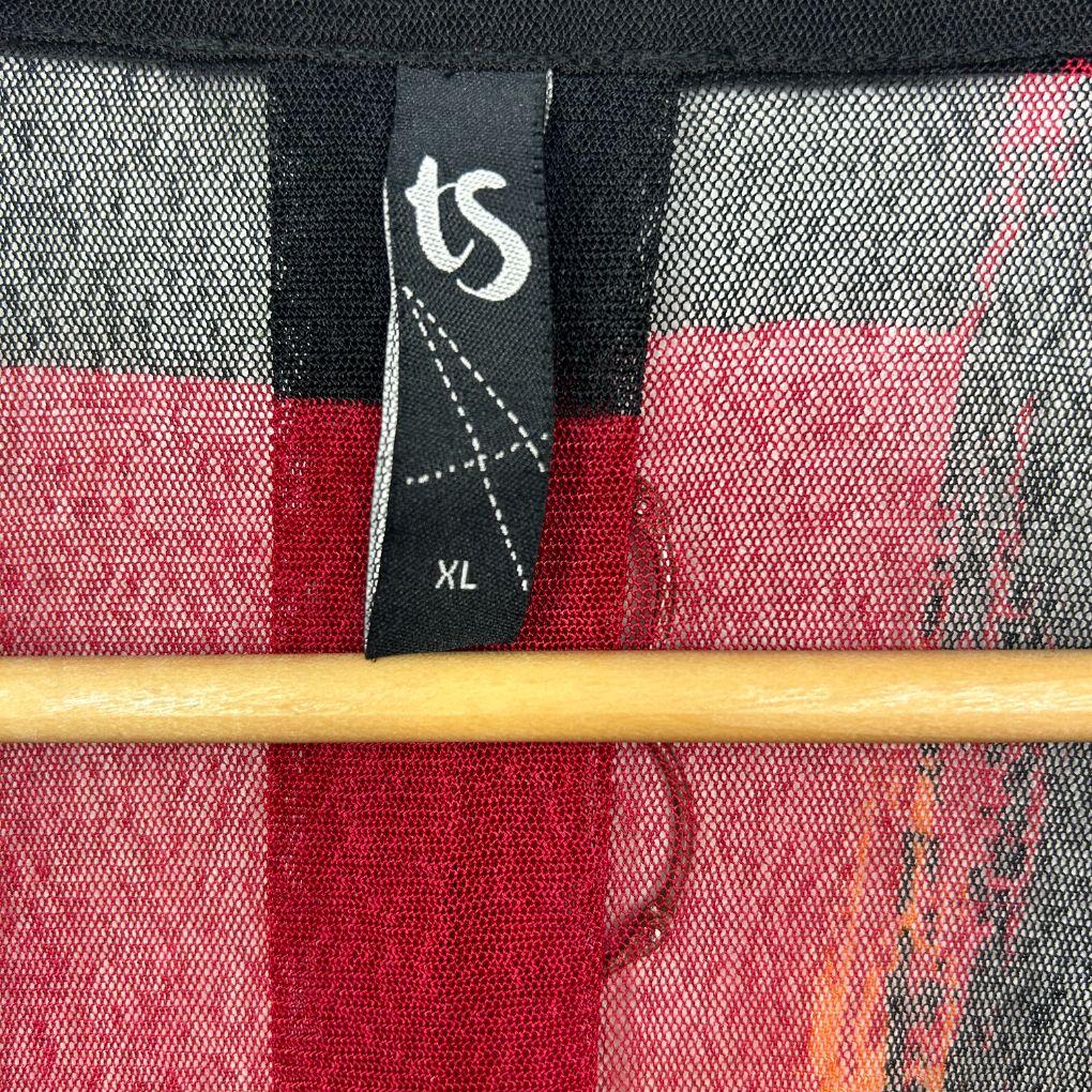 Taking Shape Red Multicoloured Kimono - Size 22/XL