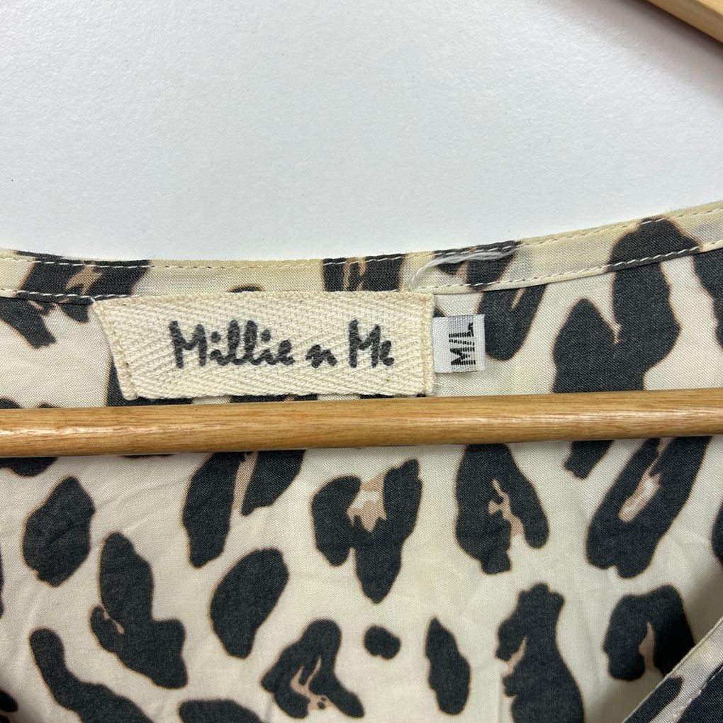 Millie N Me Leopard Print Peak Dress - Size M/L