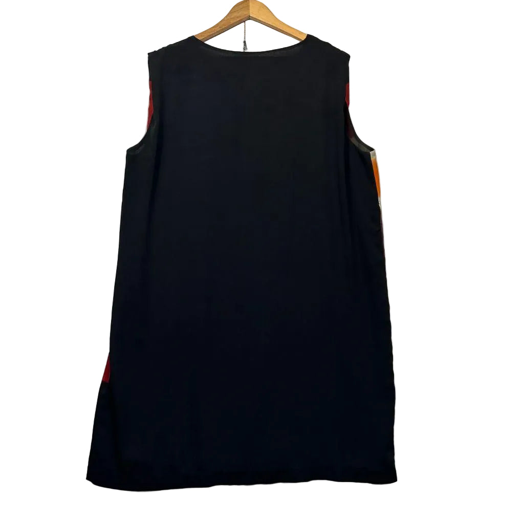 Multicoloured Striped Dress - Size 16