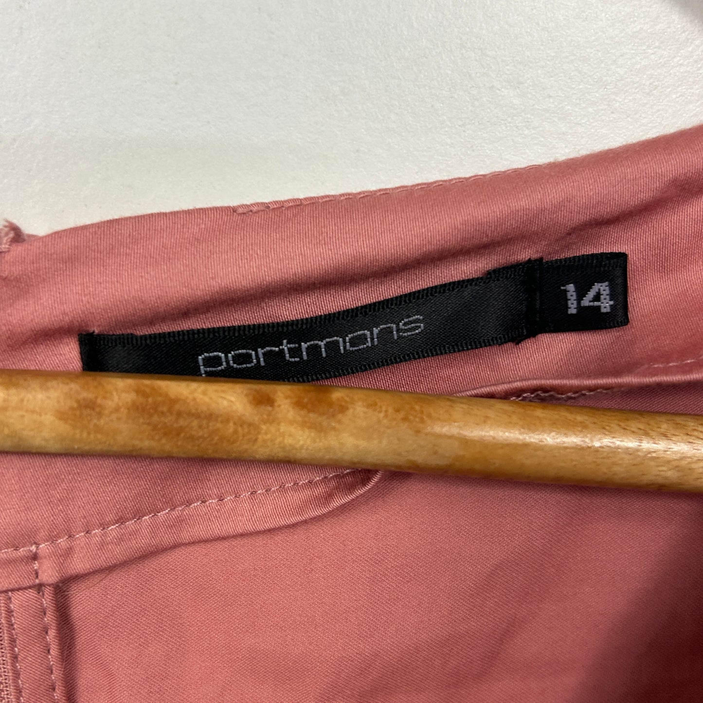 Portmans Dusty Rose Pink Broderie Top - Size 14