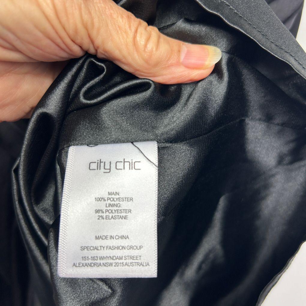 City Chic Black Dress - Size 18/M
