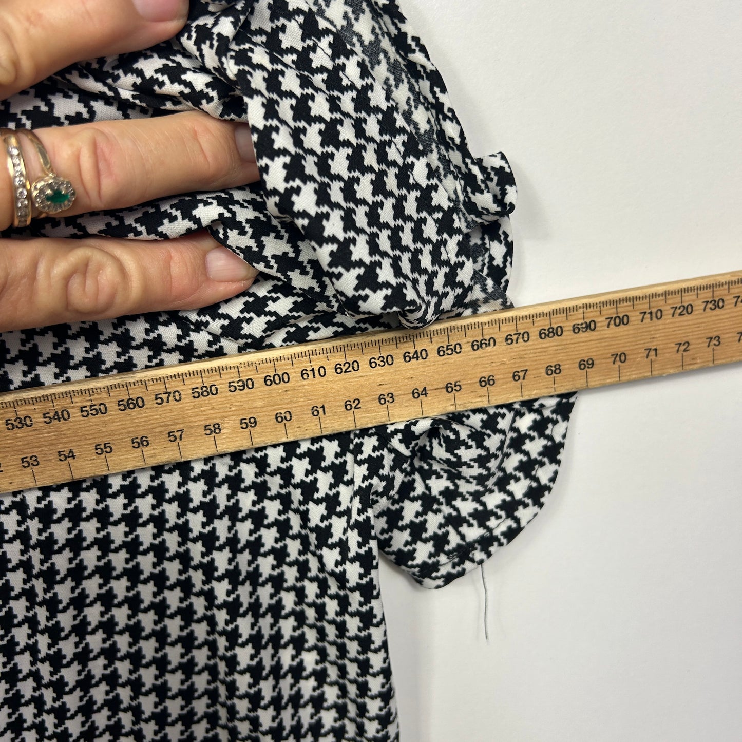 You + All Black and White Houndstooth Top - Size 24