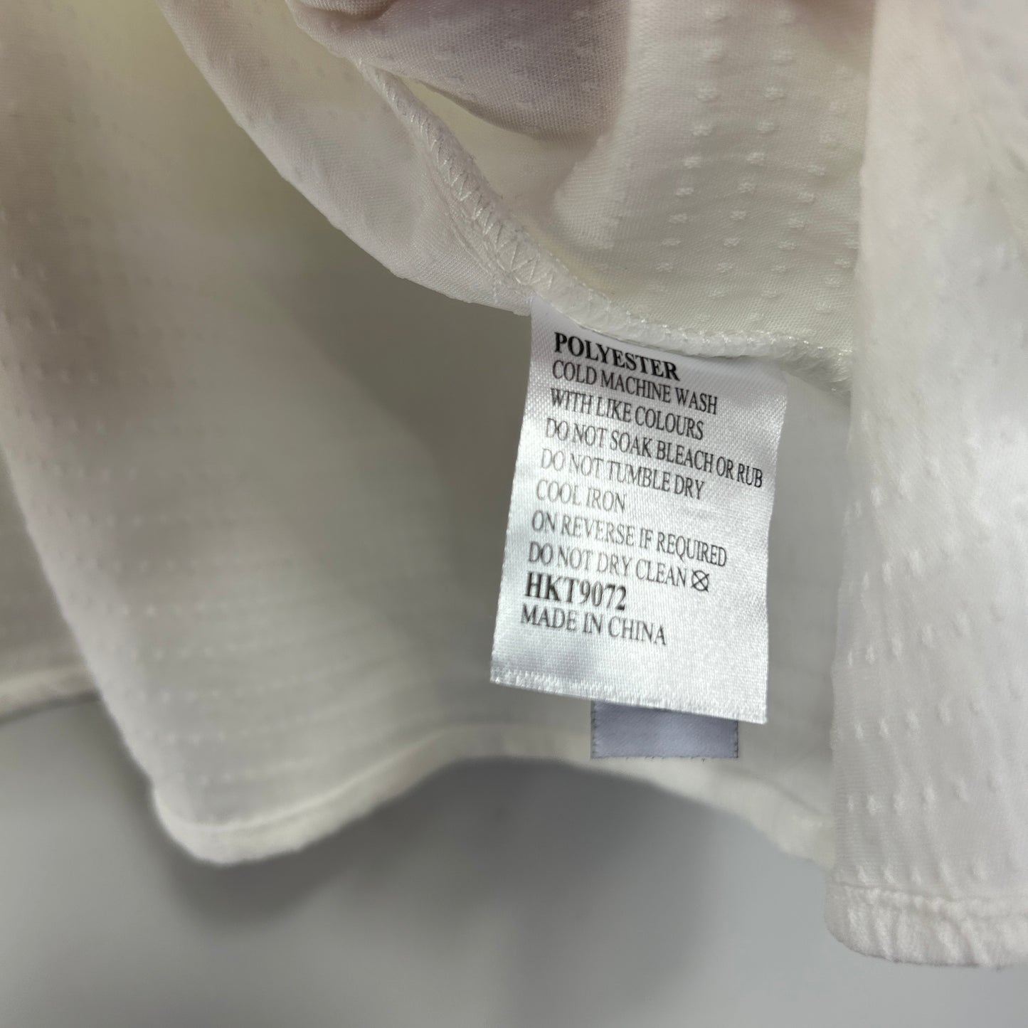 Khoko White Textured Bell Sleeve Top - Size 14/16