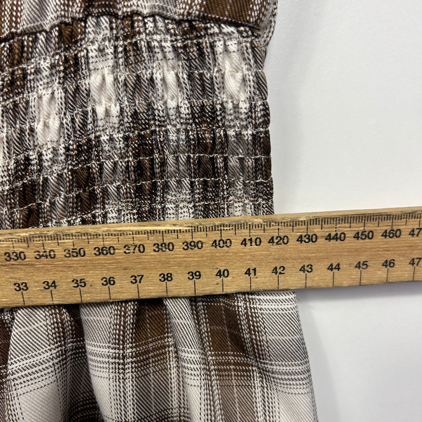 Princess Polly Playsuit Size 20 Chocolate Check Pockets