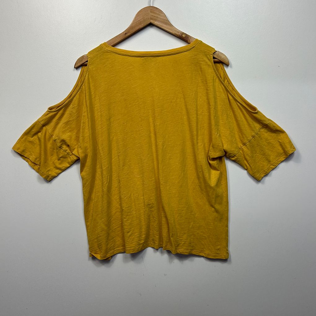 New Look Mustard Cotton Top - Size 18
