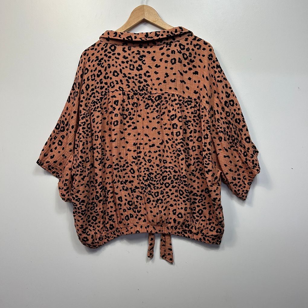 Edited Animal Print Cotton Top - Size 26