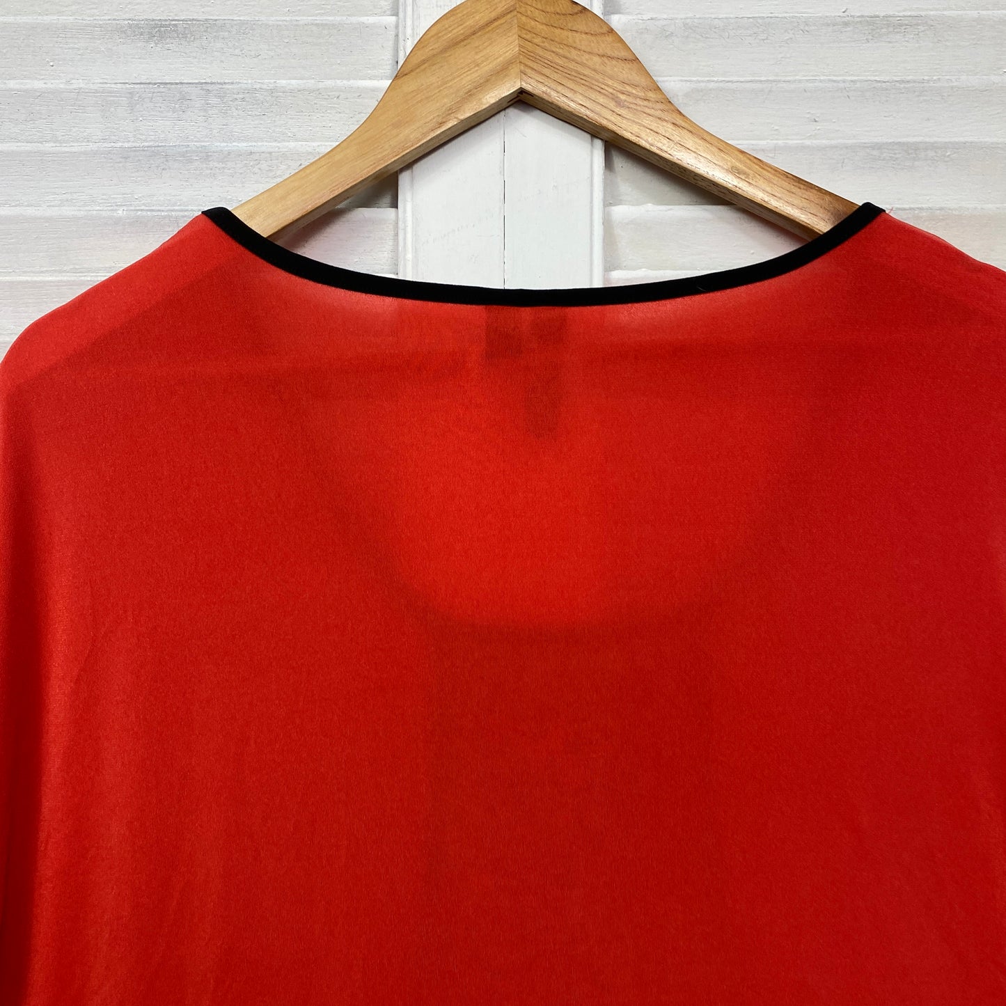 Taking Shape Top Size 14 Plus XS Orange Black Tunic