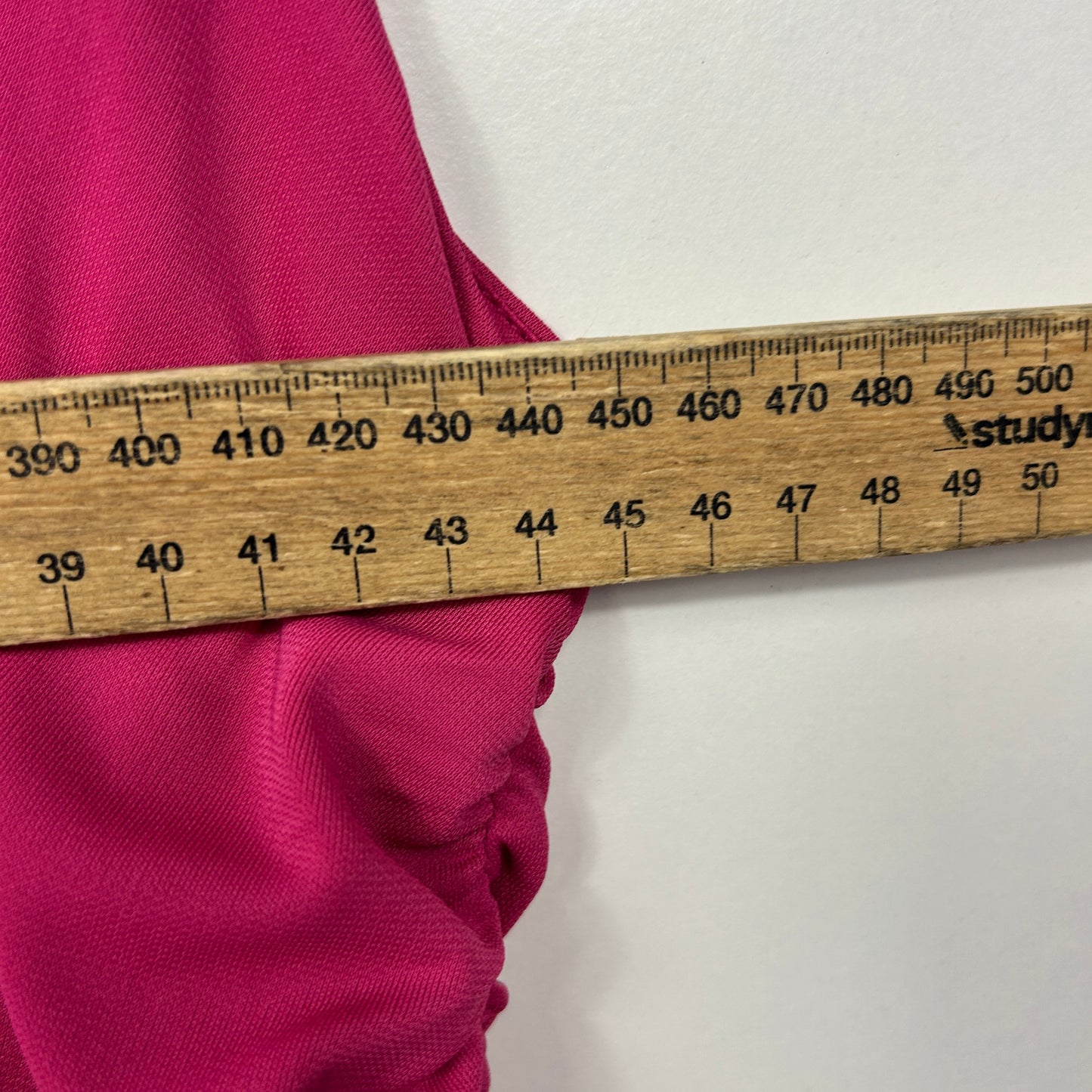 Portmans Berry Sorbet Pink Asymmetric Draped Dress - Size 16