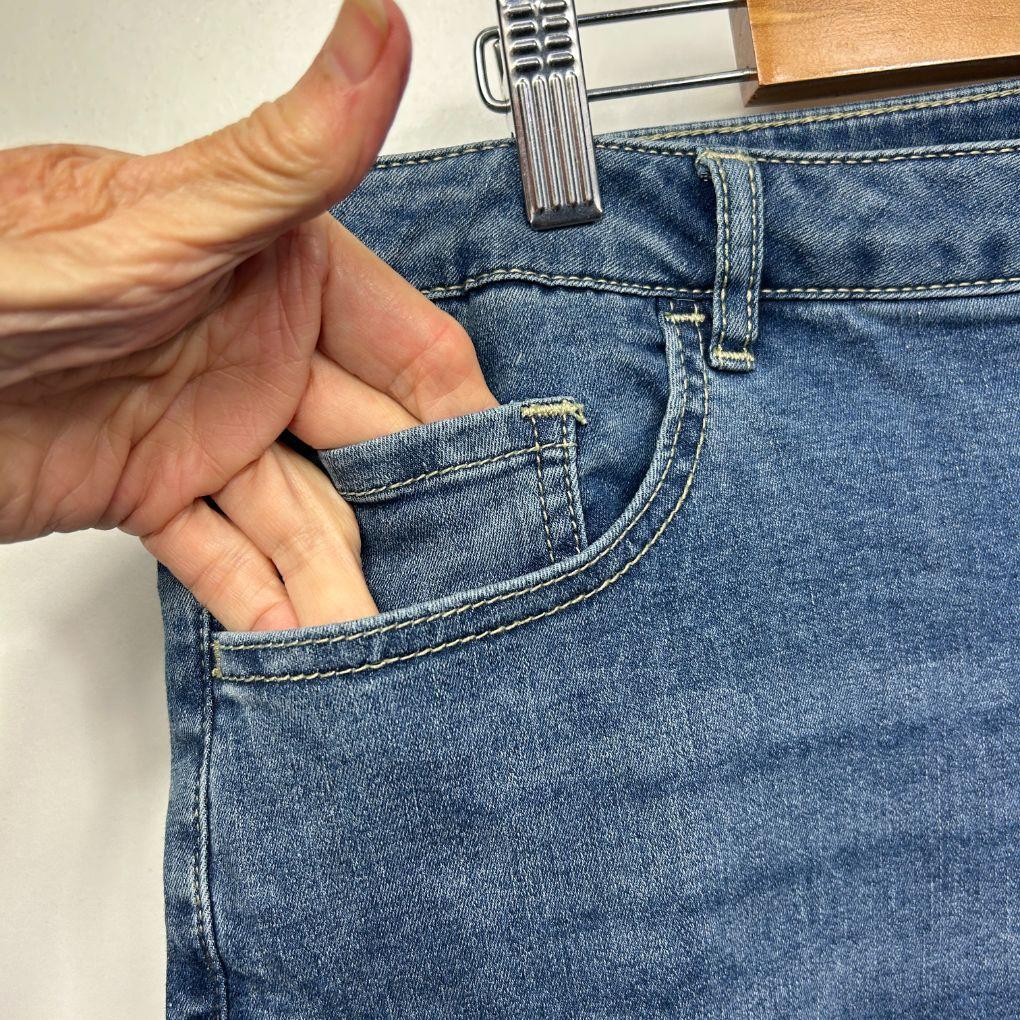 Regatta Blue Cotton Denim Skirt - Size 20