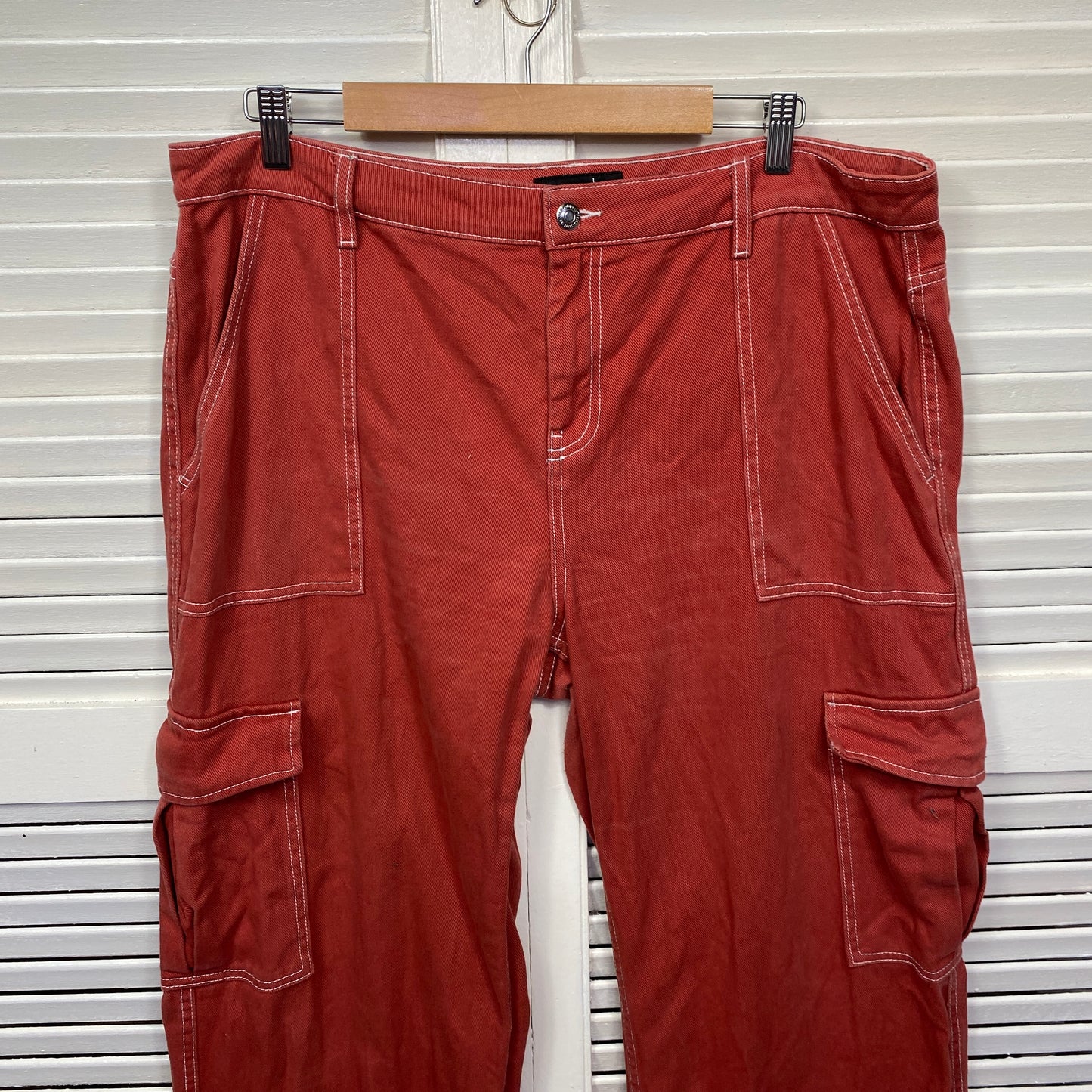 Jay Jays Cargo Pants Size 16 Rust Pockets