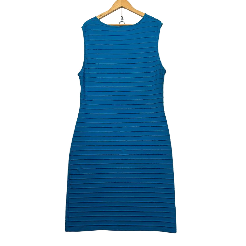 Millers Blue Bodycon Dress - Size 16 (Fault - Pull)