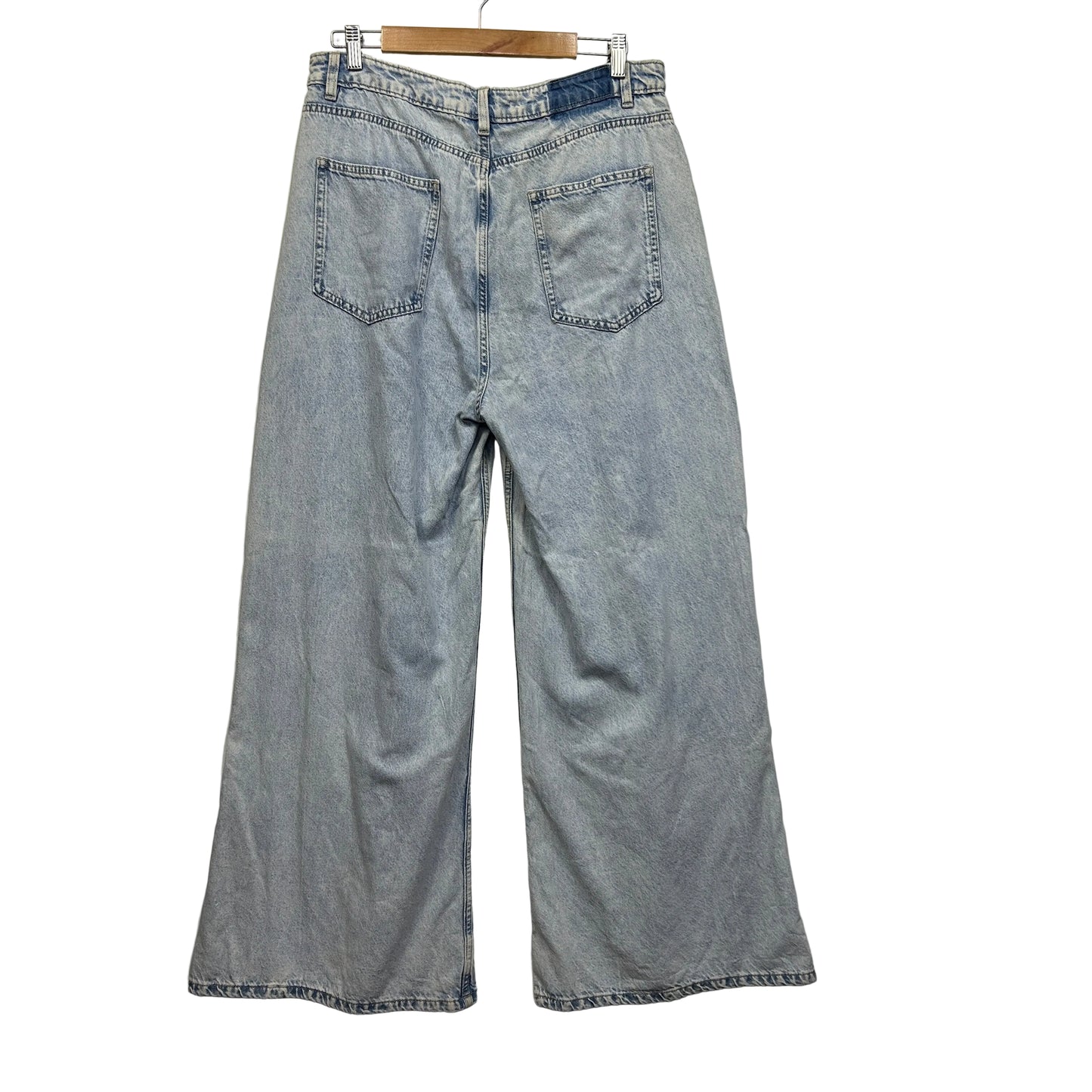 Lily Loves Light Wash Wide Leg Jeans - Size 16