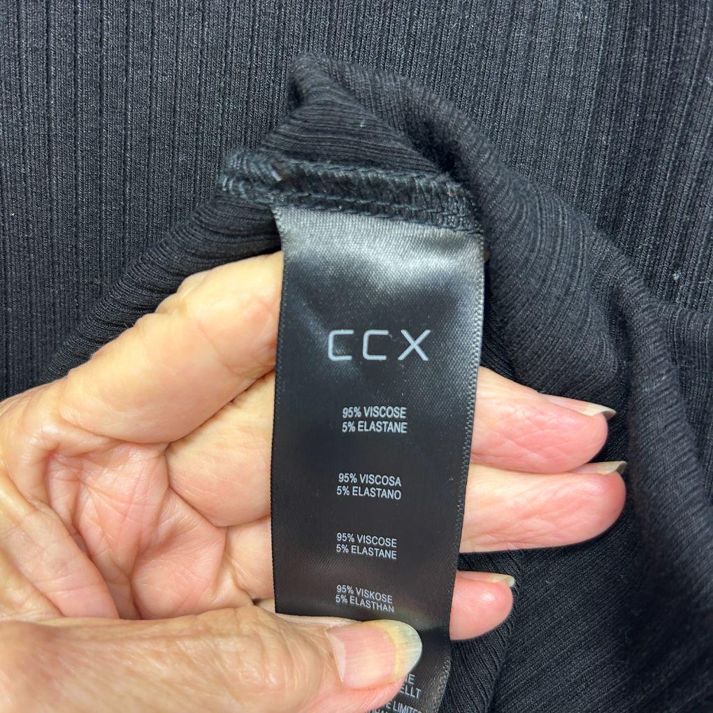 City Chic Black Faux Wrap Dress - Size 18/M
