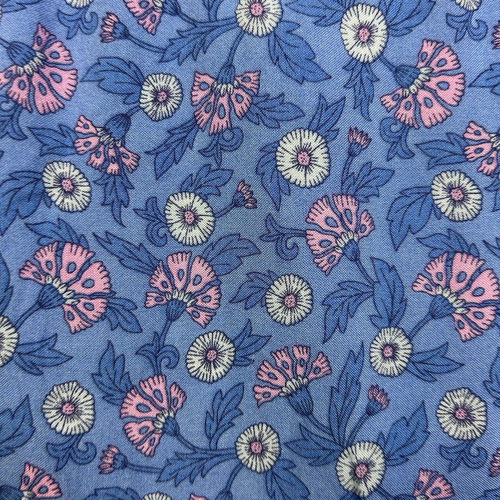 Ally Blue Boho Tiered Skirt - Size 14