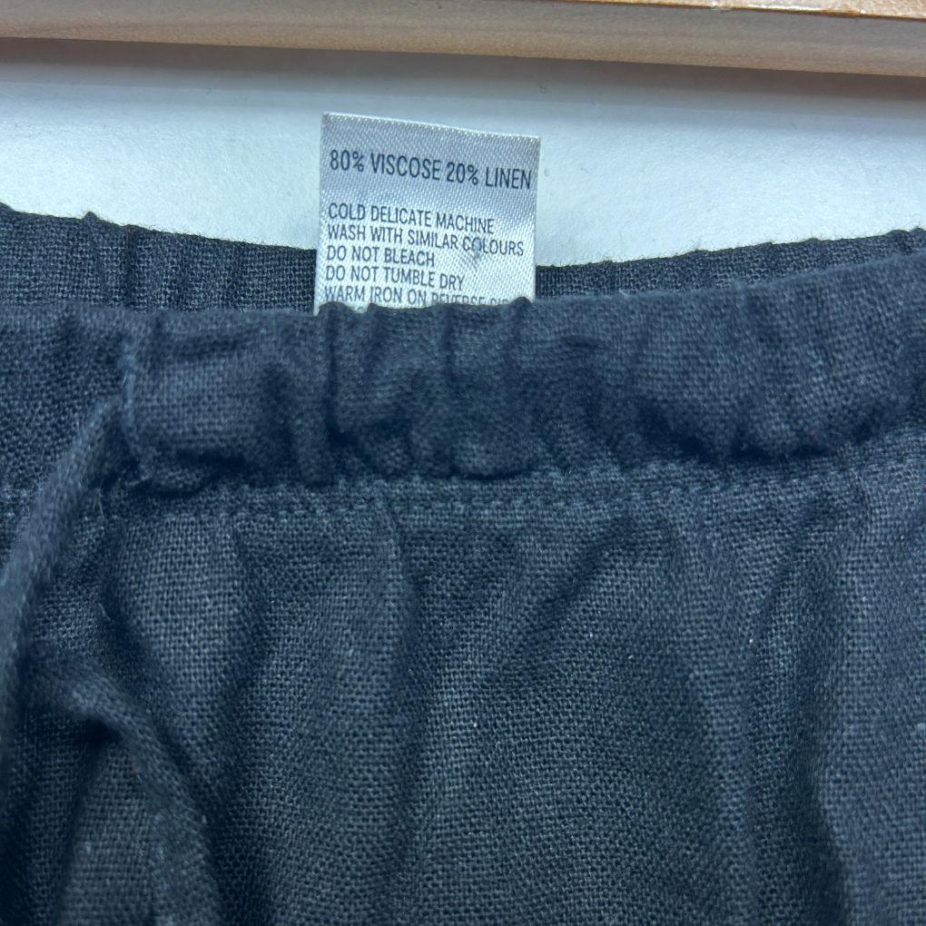 Anko Black Linen Shorts - Size 18