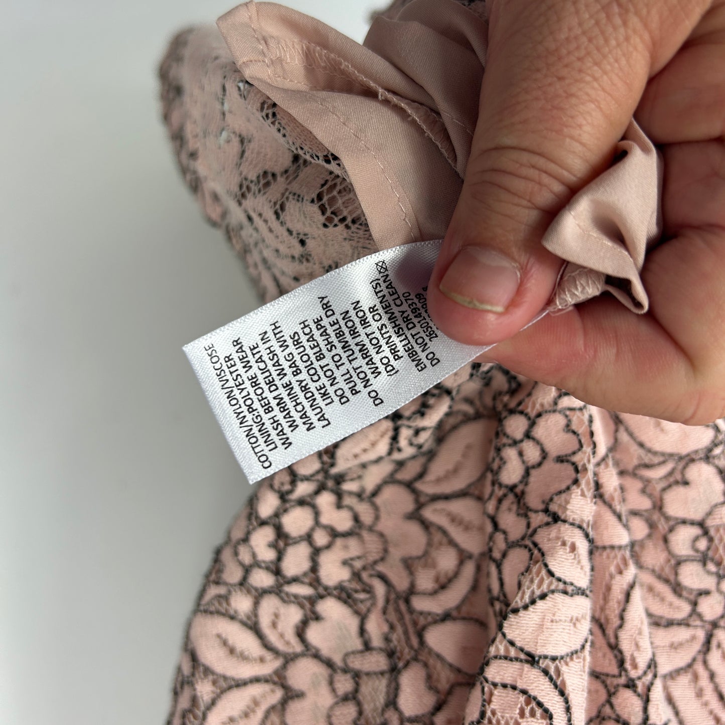 Preview Dusty Pink Floral Lace Overlay Cocktail Dress - Size 14